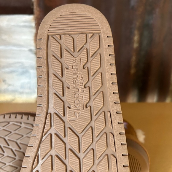 ❤️NWOT-Koolaburra by UGG kids sparkle Star boots chestnut faux fur lined size 4 - Picture 5 of 7